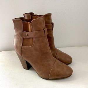 Brown Leather Ankle Boots